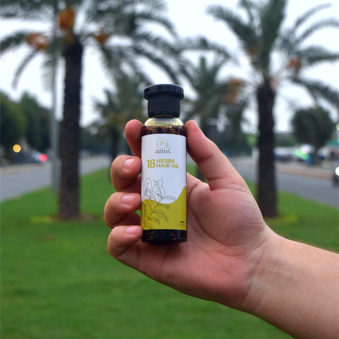 18 Herbs Hair Oil 100ml – Pakeeza Products