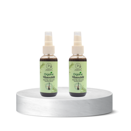 Organic Minoxidil Hair Regrowth Solution 120ml | Pack of 2