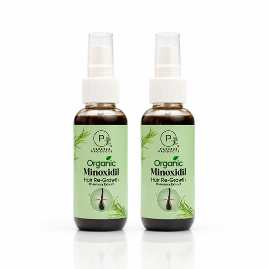 Organic Minoxidil Hair Regrowth Solution 120ml | Pack of 2